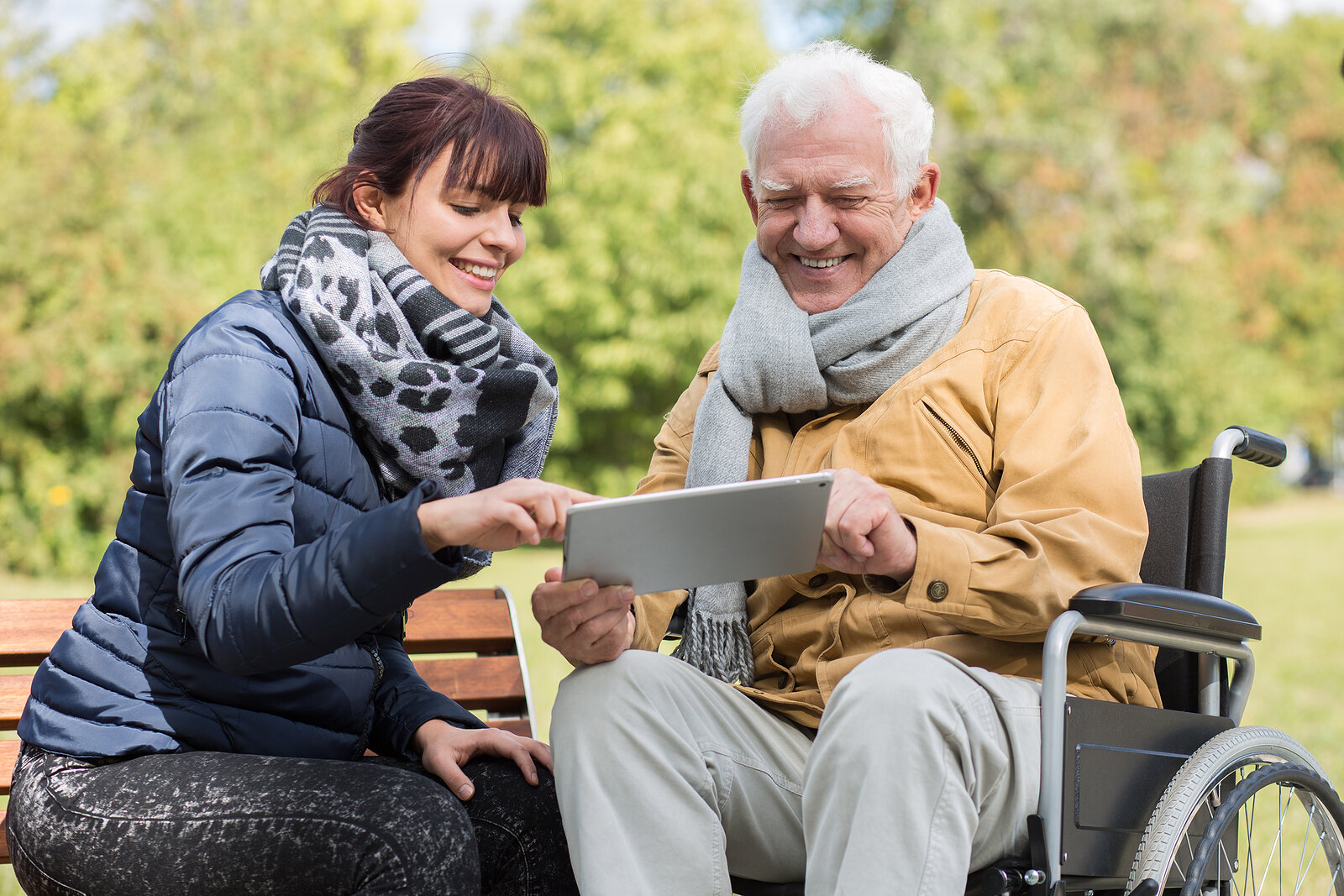 Smiling caregiver photo